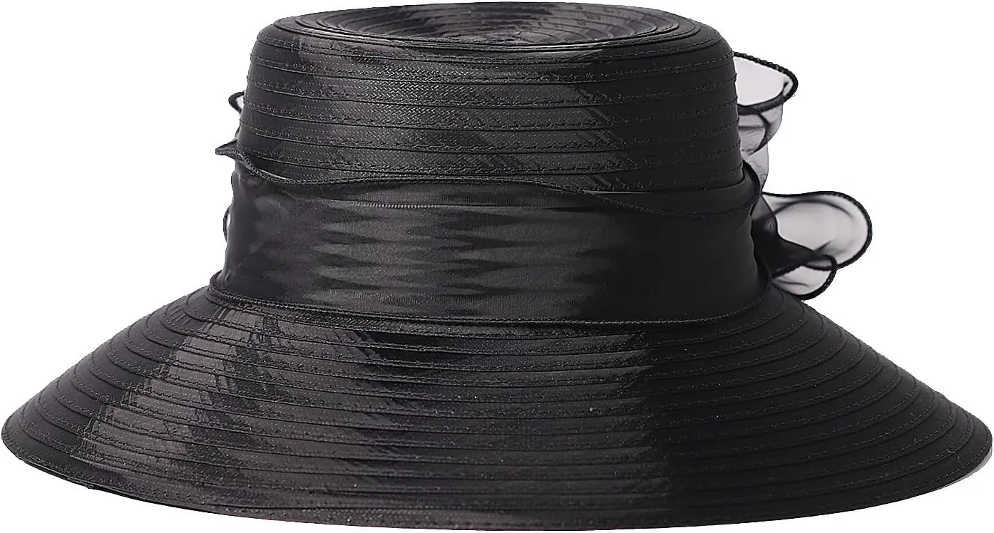 Lady Derby Dress Church Cloche Hat Floral Bucket Wedding Bowler Hats Womens Kentucky Wide Brim Royal Fedora Hats