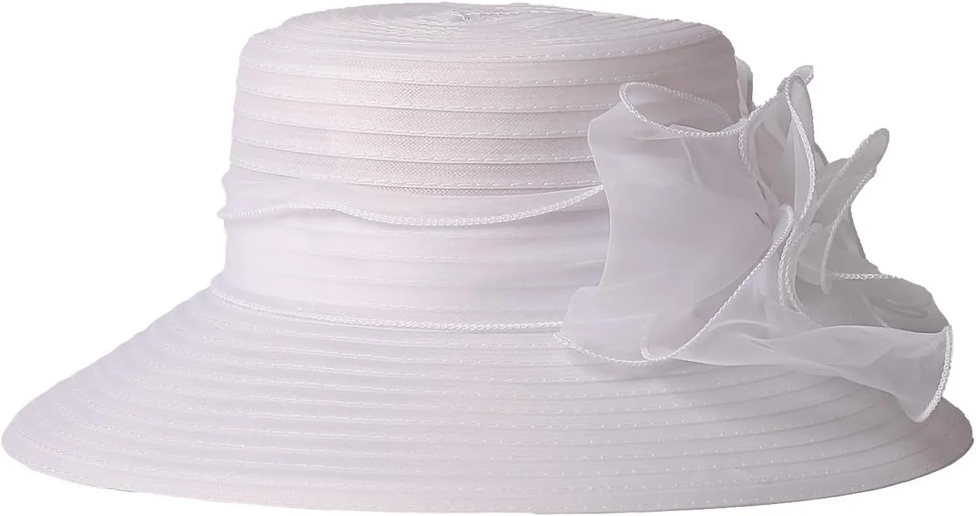 Lady Derby Dress Church Cloche Hat Floral Bucket Wedding Bowler Hats Womens Kentucky Wide Brim Royal Fedora Hats