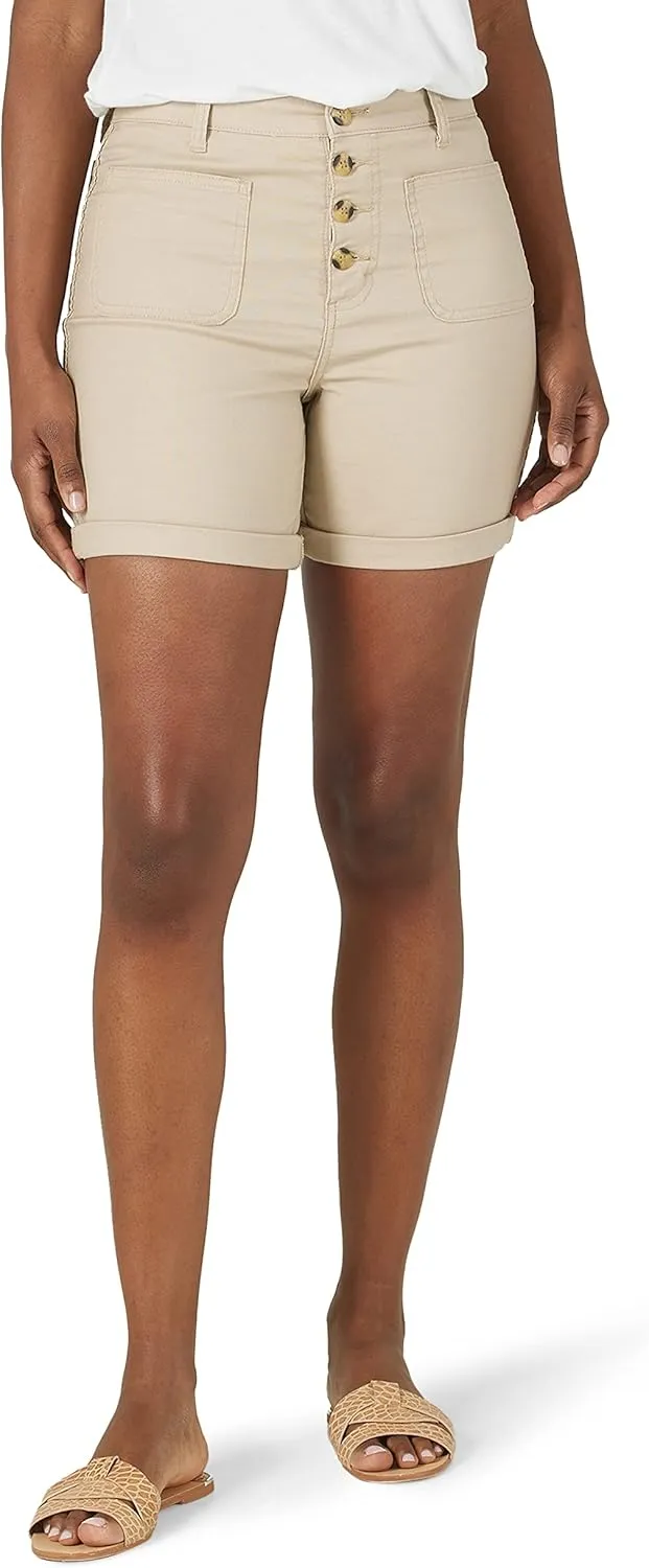 Lee Women's Legendary High-Rise Patch Front Short