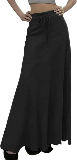Long Skirt for Women Summer Slim Fit Trendy Stretchy High Elastic Waist Flowy Flare Long Skirts for Women Plus Size