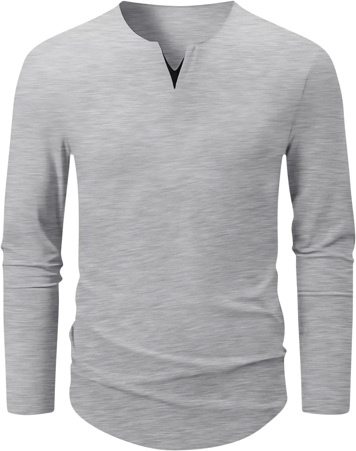 Mens 3 Pack T Shirts Casual Fashion Longline V-Neck Shirt Tee