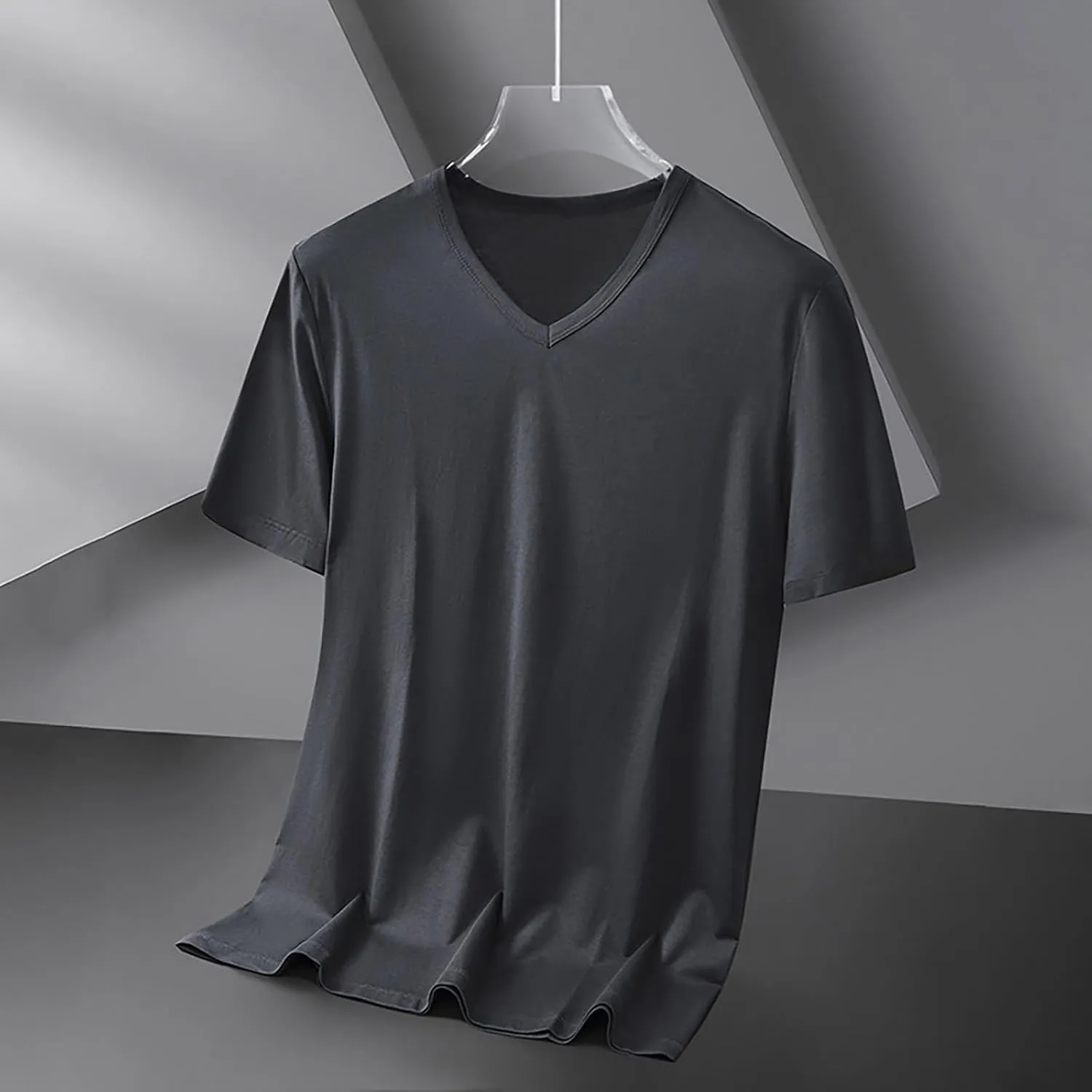 Men's Big and Tall T-Shirs Summer UPF 50  Sun Protection Short Sleeve Tee Shirts Rash Guard Quick Dry Fishing Tees Top