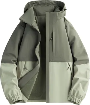 Mens Casual Lightweight Jacket Softshell Flight Jacket Varsity Windbreaker Winter Breathable Hooded Outdoor Jackets