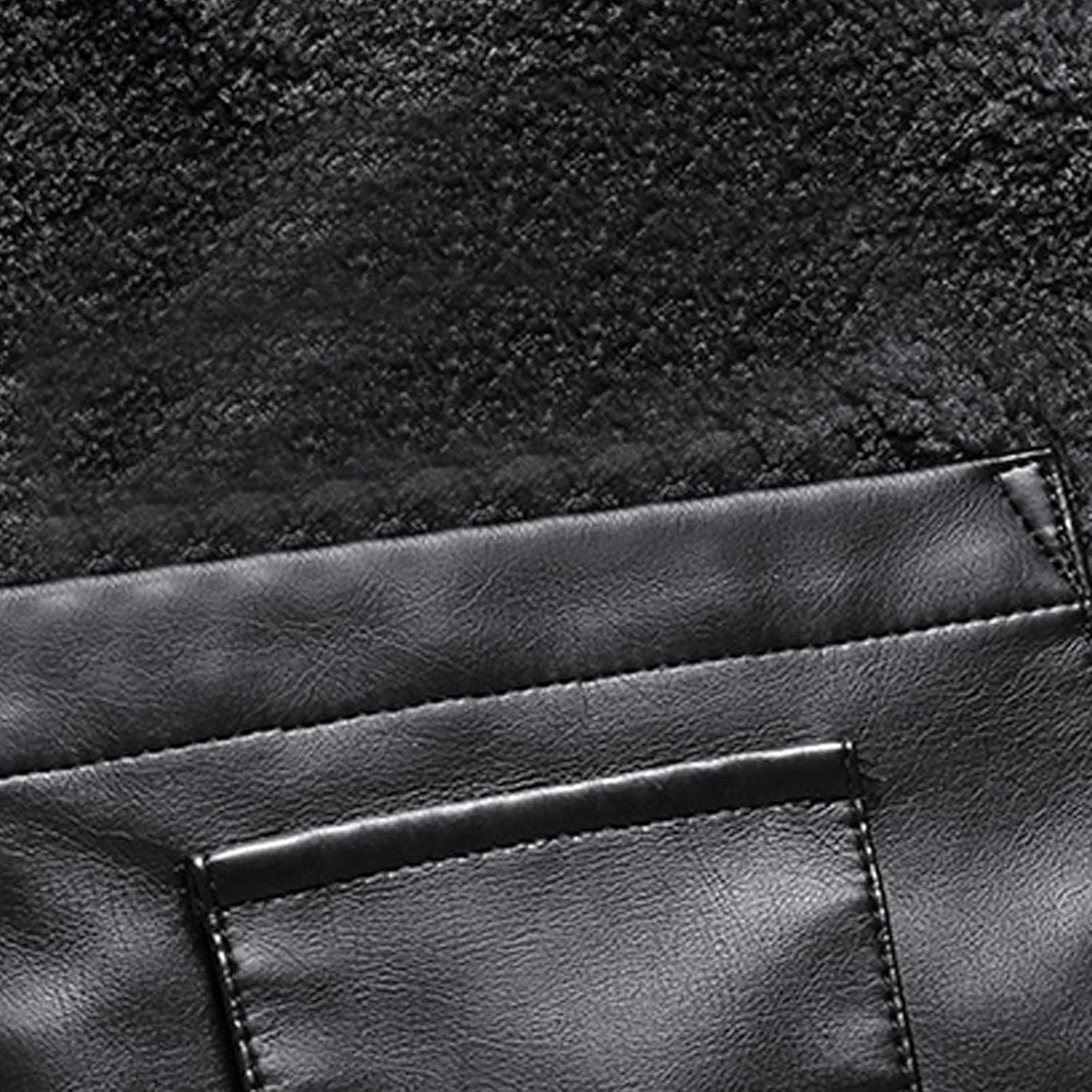 Men's Lapel Collar Faux Leather Jacket Lightweight Waterproof Windproof Bomber Coats Oversize Motorcycle Jackets