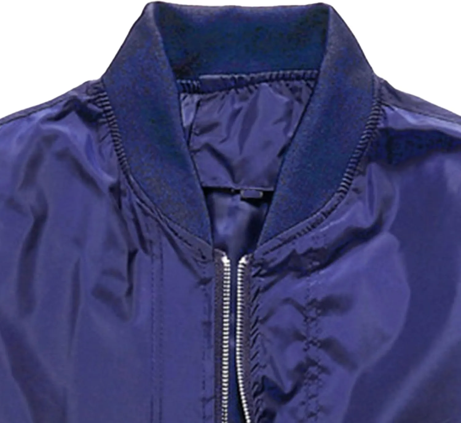 Men's Lightweight Spring Fall Bomber Jackets Long Sleeve Zip Up Casual Baseball Jackets Windproof Varsity Coat