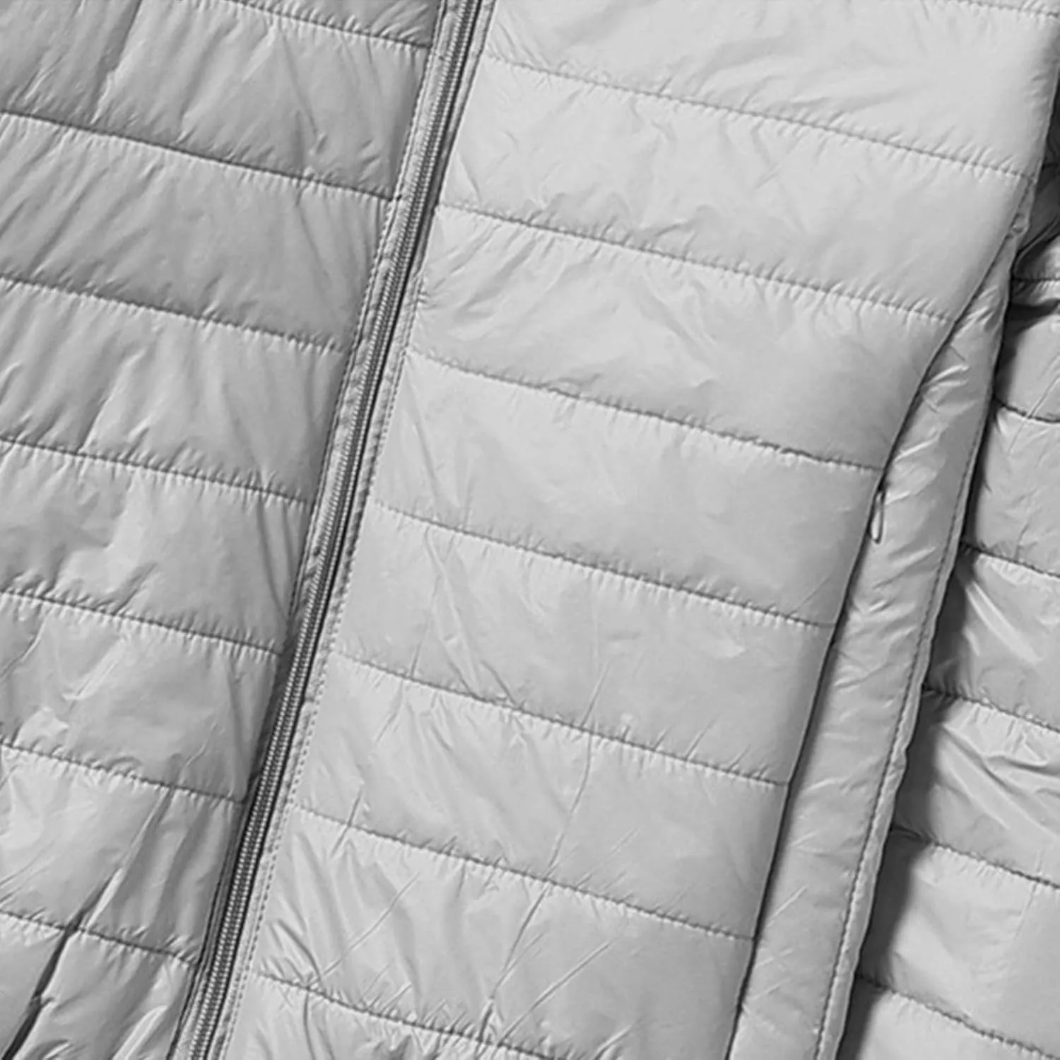 Men's Puffer Jacket Lightweight Packable Down Coat Hooded Quilted Jacket Padded Insulated Coat Thermal Outwear