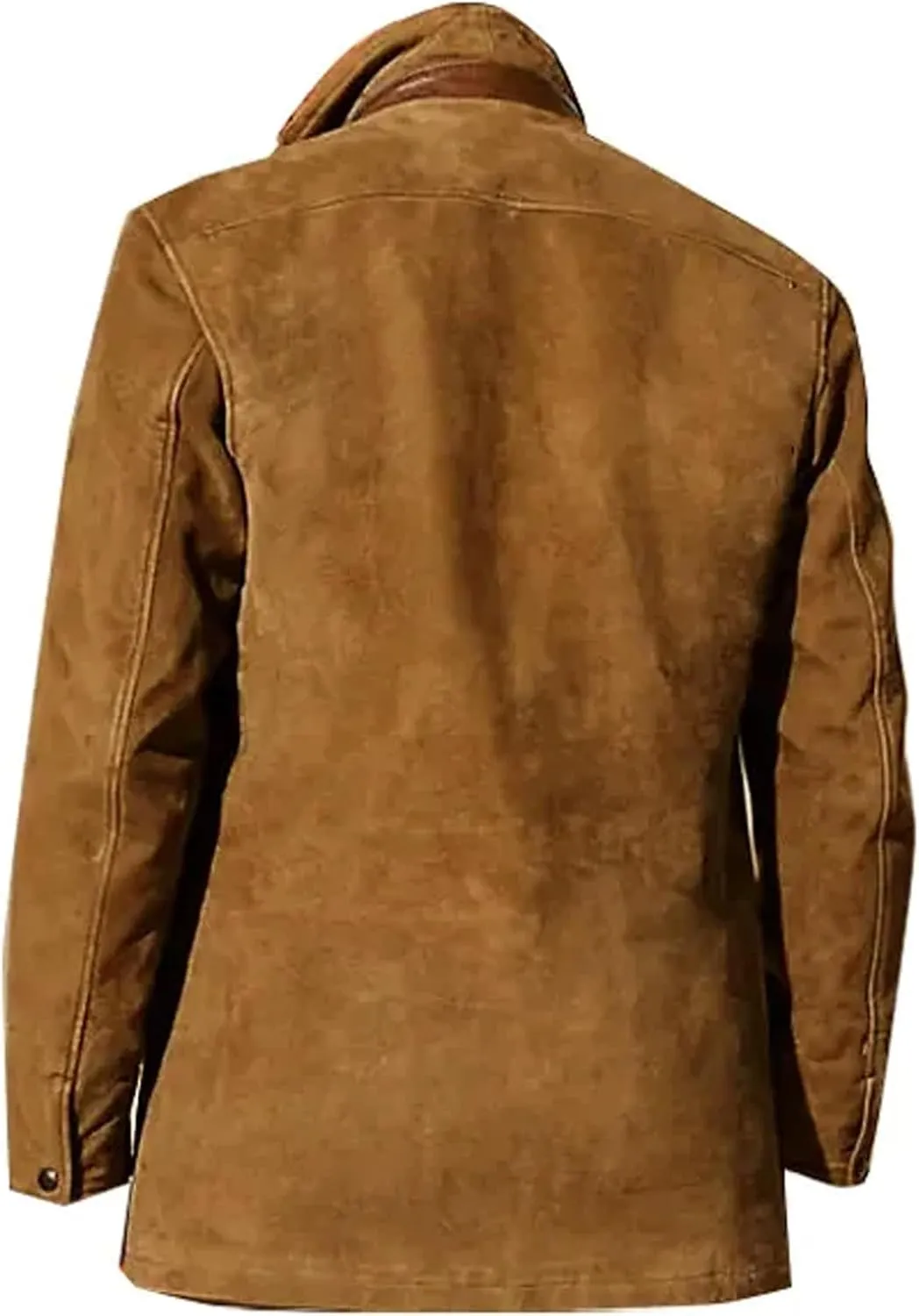 Men's Sherpa Jacket Vintage Workwear Winter Heavyweight Button Up Warm Fleece Coats With Pockets Fall, M-5XL