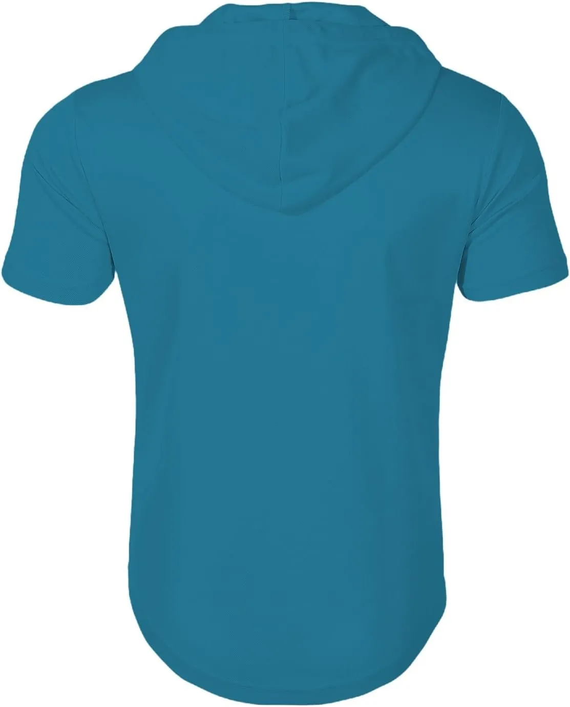 Men's Short Sleeve Hoodies Summer Trendy Zip Up Hooded Pullover Top Slim Fit Performance Moisture Wicking Sport Shirts