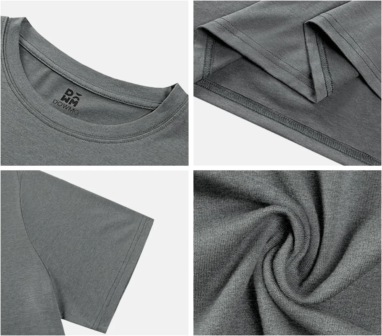 Mens T-Shirts Multi Pack Crewneck Cotton Tee Short Sleeve Classic Longline T Shirts Basic Summer Tops