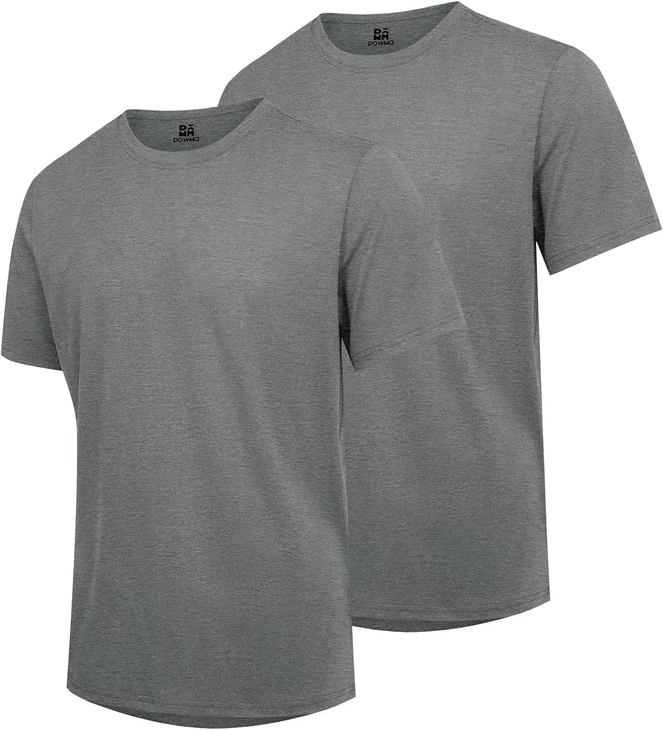Mens T-Shirts Multi Pack Crewneck Cotton Tee Short Sleeve Classic Longline T Shirts Basic Summer Tops