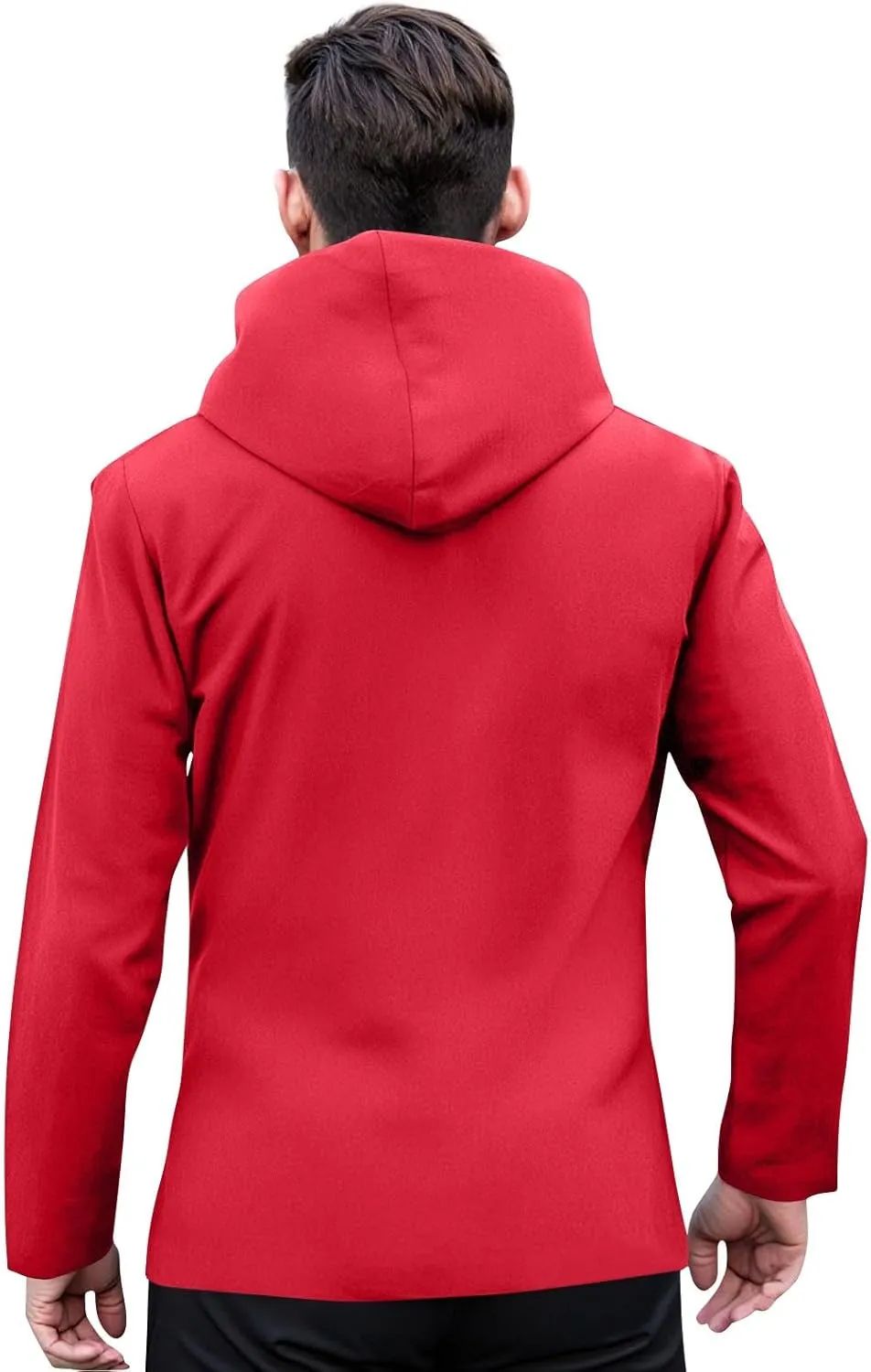 Men's Waterproof Windbreaker - Lightweight Hiking Jacket with Adjustable Hood