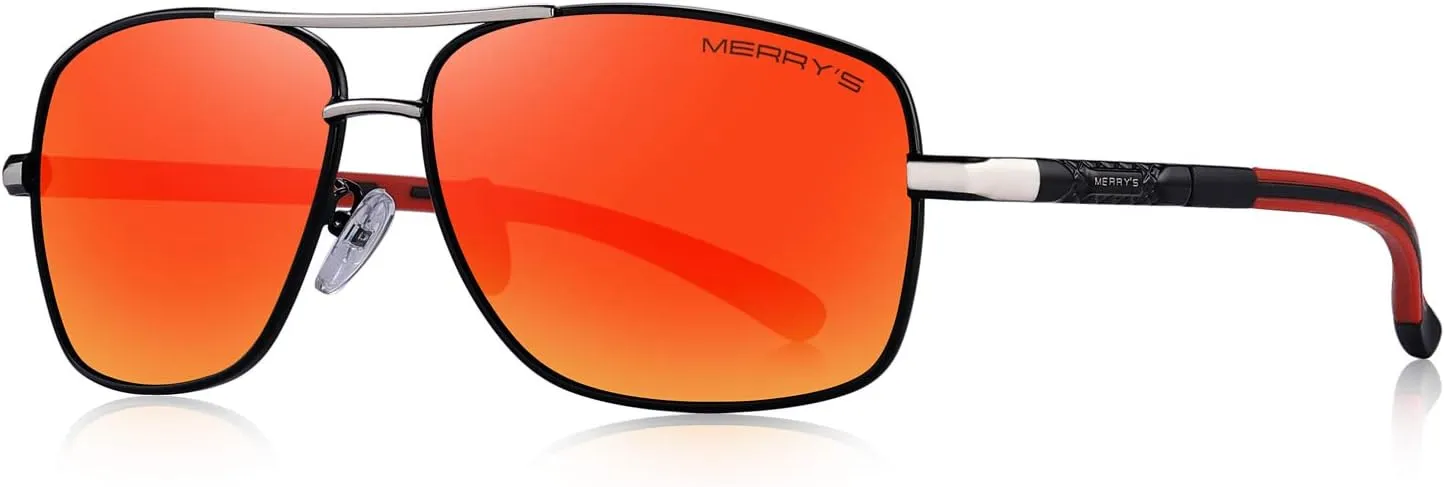 MERRY'S HOT Fashion Driving Polarized Sunglasses for Men Square 45mm glasses S8714