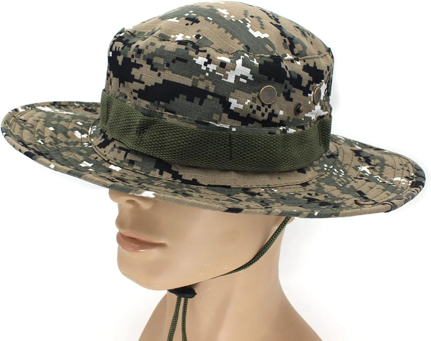 Military Tactical Boonie Hats for Men Women Camo Visor Bucket Hats Outdoor Hunting Fishing Caps Casual Safari Sun Hat