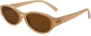 NULOOQ Retro Narrow Oval Sunglasses for Women 90s Trendy Vintage Small Cat Eye Sun Glasses