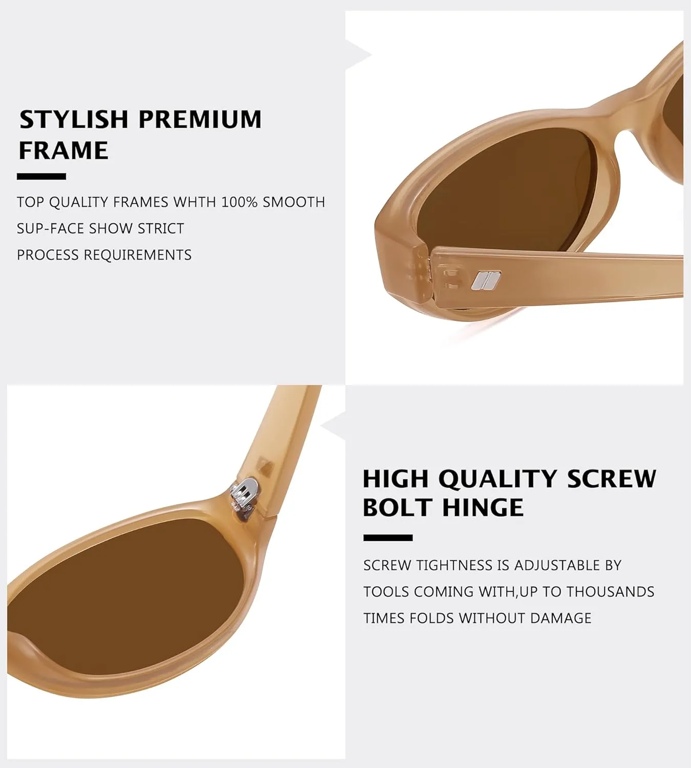 NULOOQ Retro Narrow Oval Sunglasses for Women 90s Trendy Vintage Small Cat Eye Sun Glasses