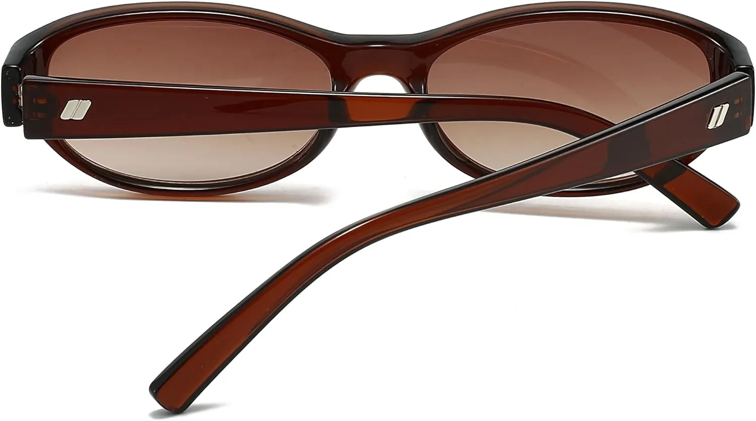 NULOOQ Retro Narrow Oval Sunglasses for Women 90s Trendy Vintage Small Cat Eye Sun Glasses