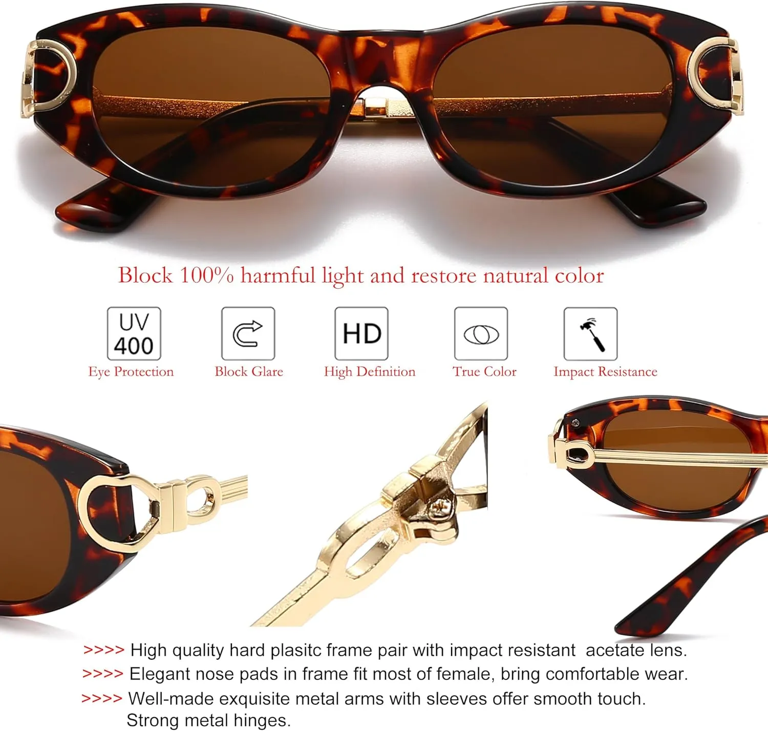 Oval Cat Eye Sunglasses Women Men Retro Small Cute Trendy Sunglasses 90s Vintage Shades
