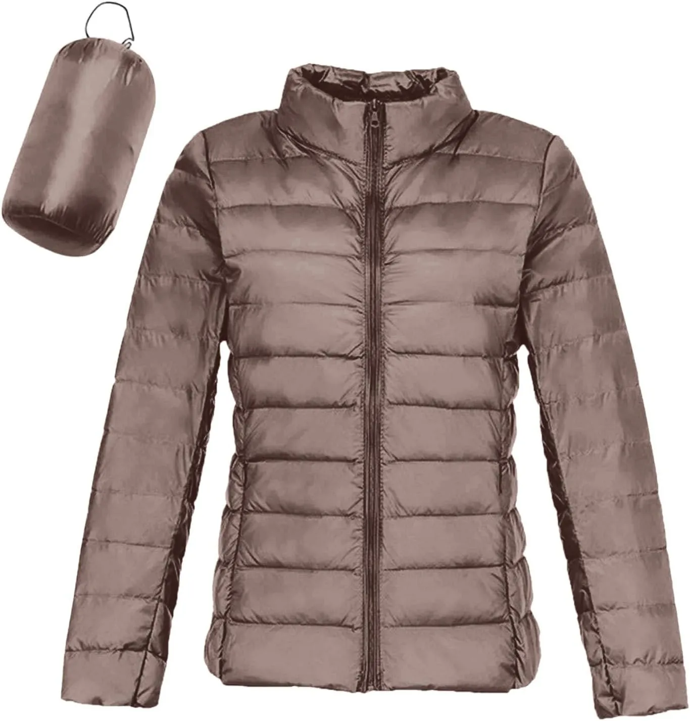 Packable Puffer Jacket Women Lightweight Short down Jackets Winter Trendy Hooded Bubble Coat Light Puffer Jackets
