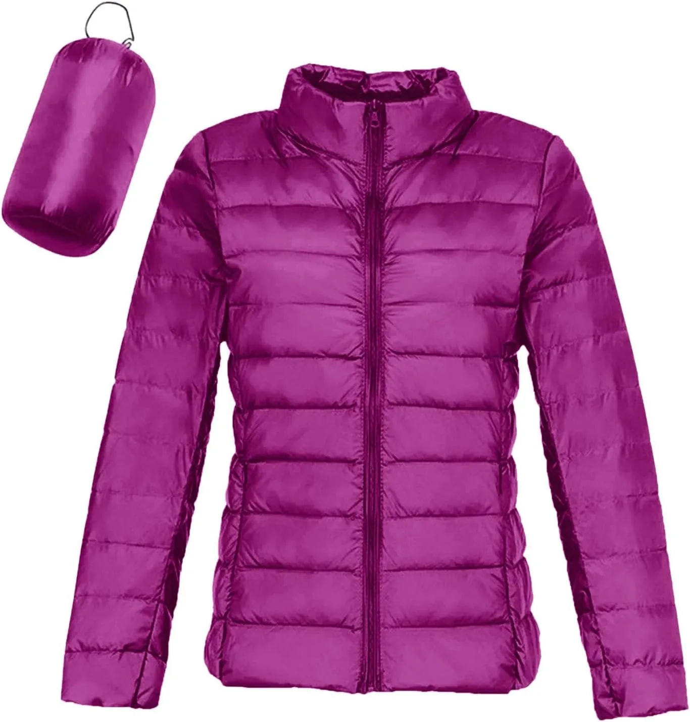 Packable Puffer Jacket Women Lightweight Short down Jackets Winter Trendy Hooded Bubble Coat Light Puffer Jackets