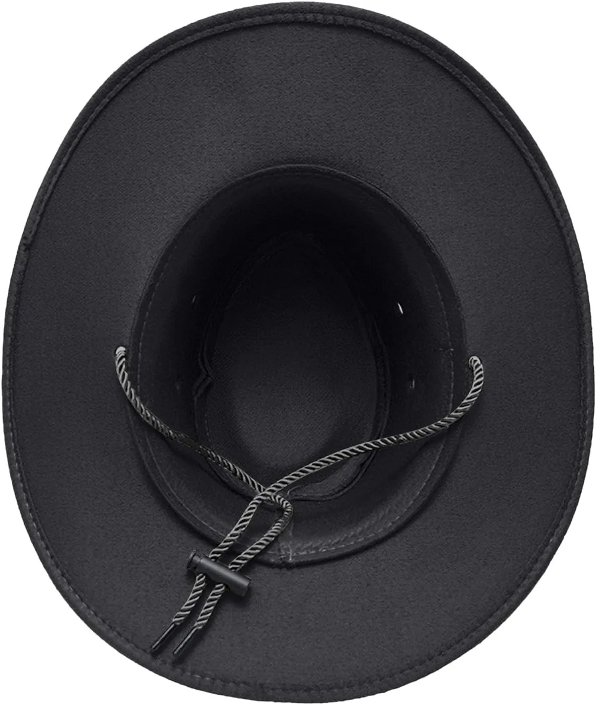 Panama Hat Men Women Wide Brim UV Protection UPF 50  Caps Adjustable Cowboy Hats with Chin Cord Retro Felt Caps Womens Mens