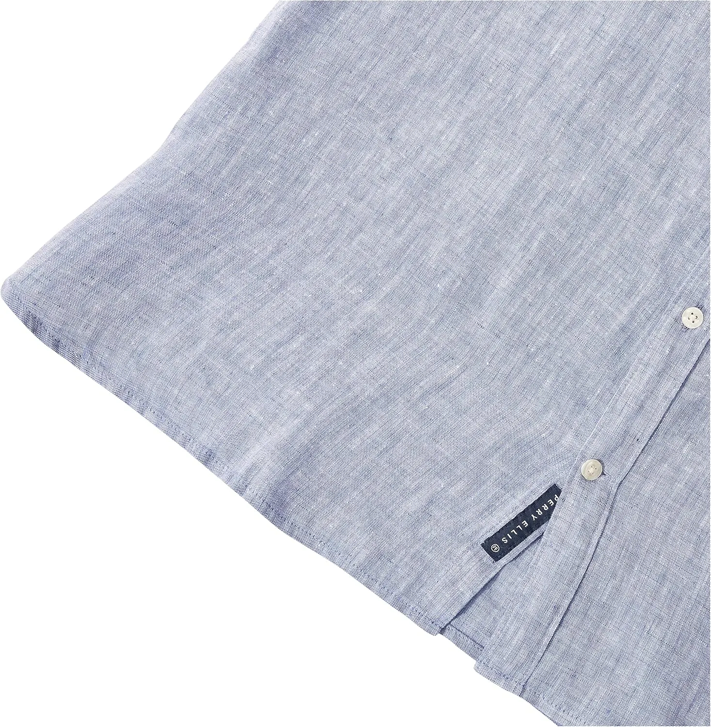 Perry Ellis Men's 100% Linen Short Sleeve Button-Down Shirt, Regular Fit (Sizes S-5X)