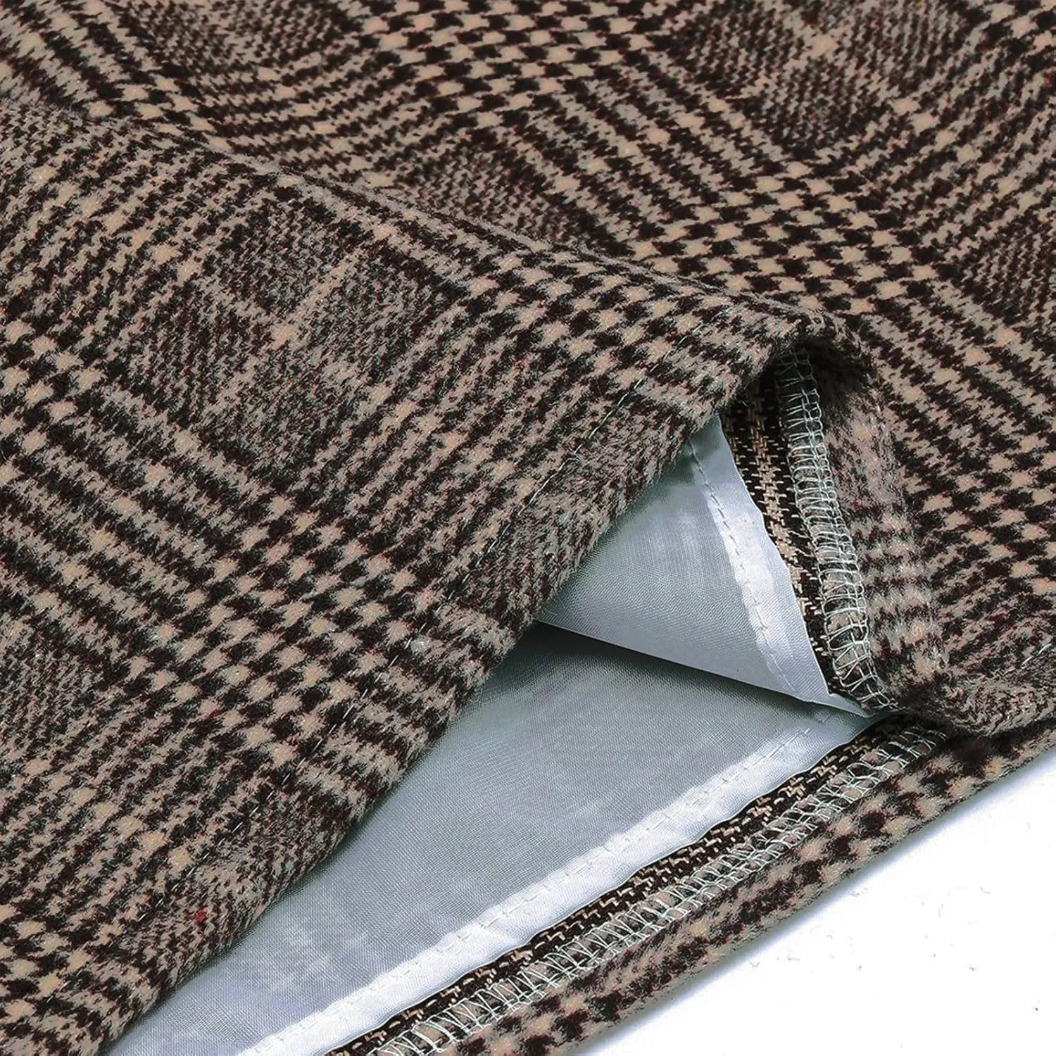 Plaid Skirts for Women Mini Skirts 2025 Aline High Waisted Short Sweater Skirt Pencil Skirt Knee Length