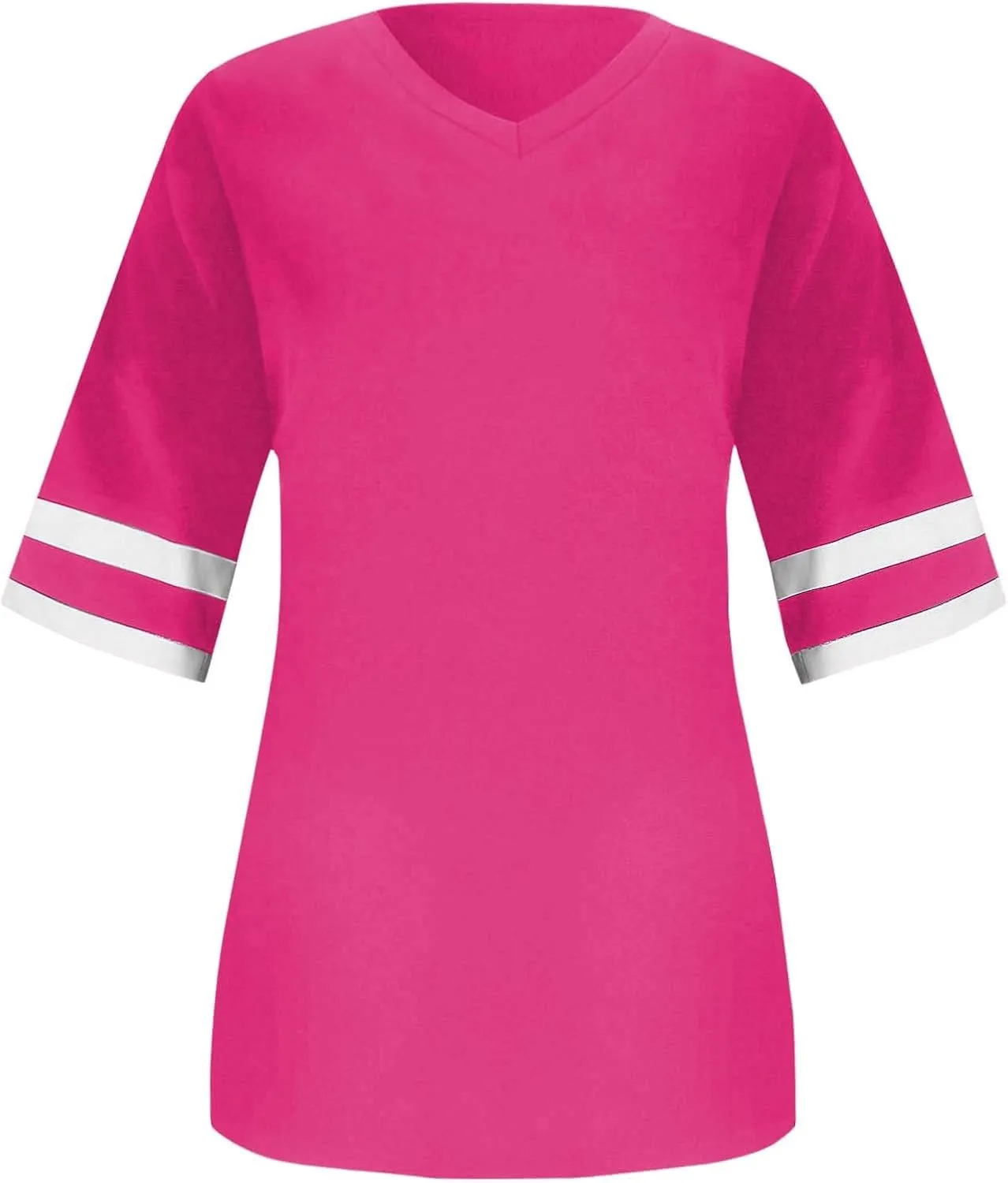 Plus Size Summer T Shirts Women Tops Short Sleeve Round Neck Casual Loose Fit Tee Tshirts Tunics