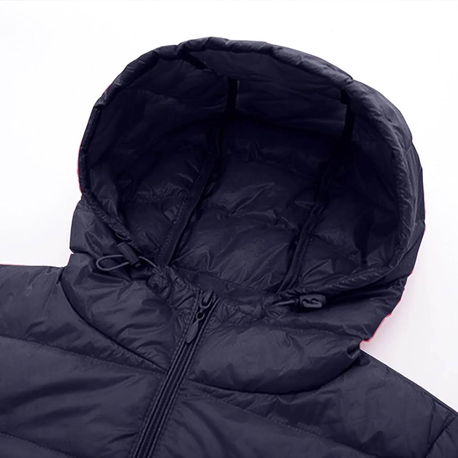 Puffer Jackets Women Lightweight Full Zipper Quilted Jacket Long Sleeve down Jackets Winter Outerwear with Hood