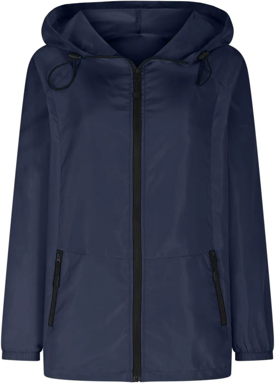 Rain Jacket Women Lightweight Raincoat Waterproof Windbreaker Packable Climbing Outdoor Cute Hooded Trench Coats