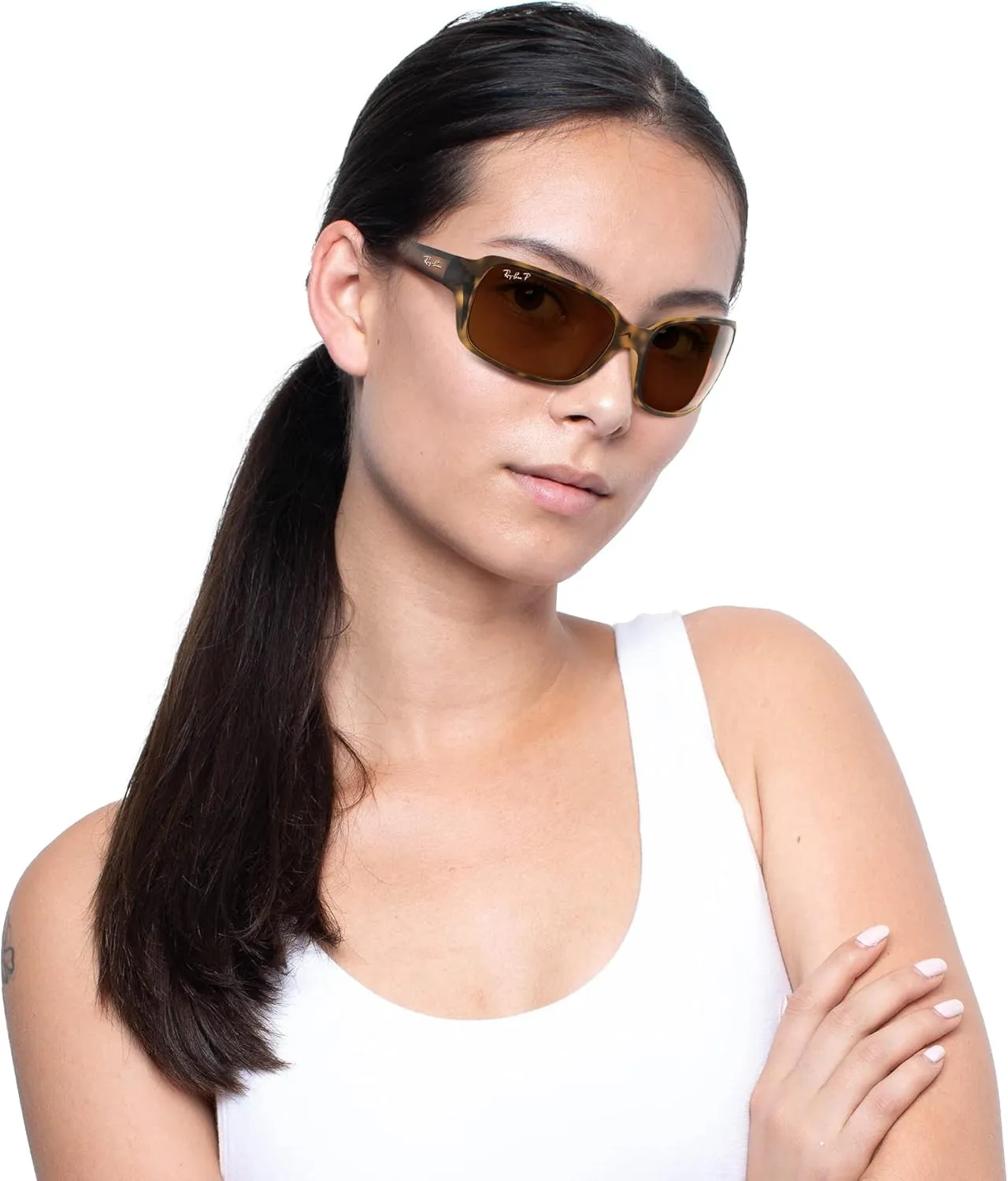 Ray-Ban Women's Rb4068 Square Sunglasses
