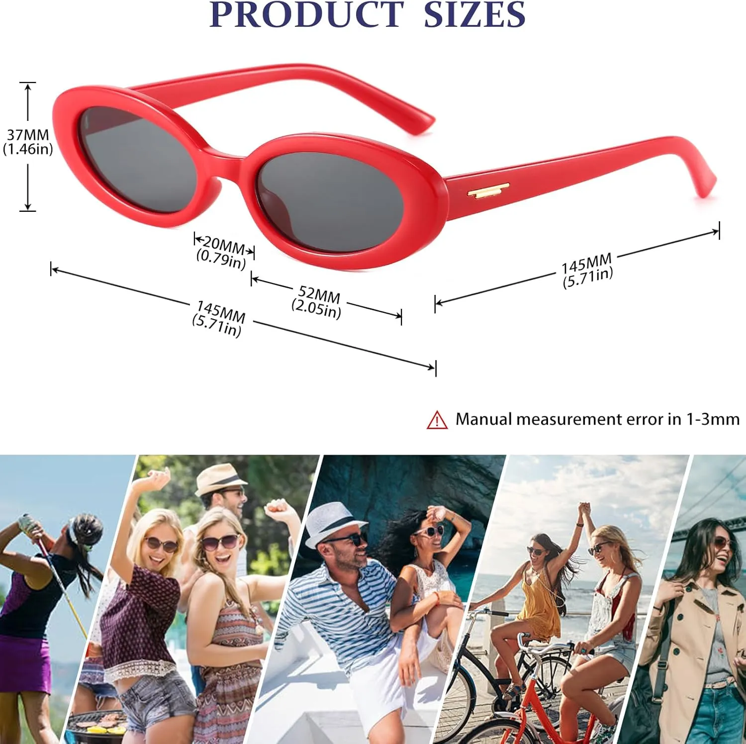 Retro Oval Sunglasses for Women 90s Vintage Womens Tiny Small Oval Glasses Fashion Black Cat Eye Shades