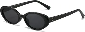 Retro Vintage Oval Sunglasses for Woman Round Men Uv400 Punk Style Luxury