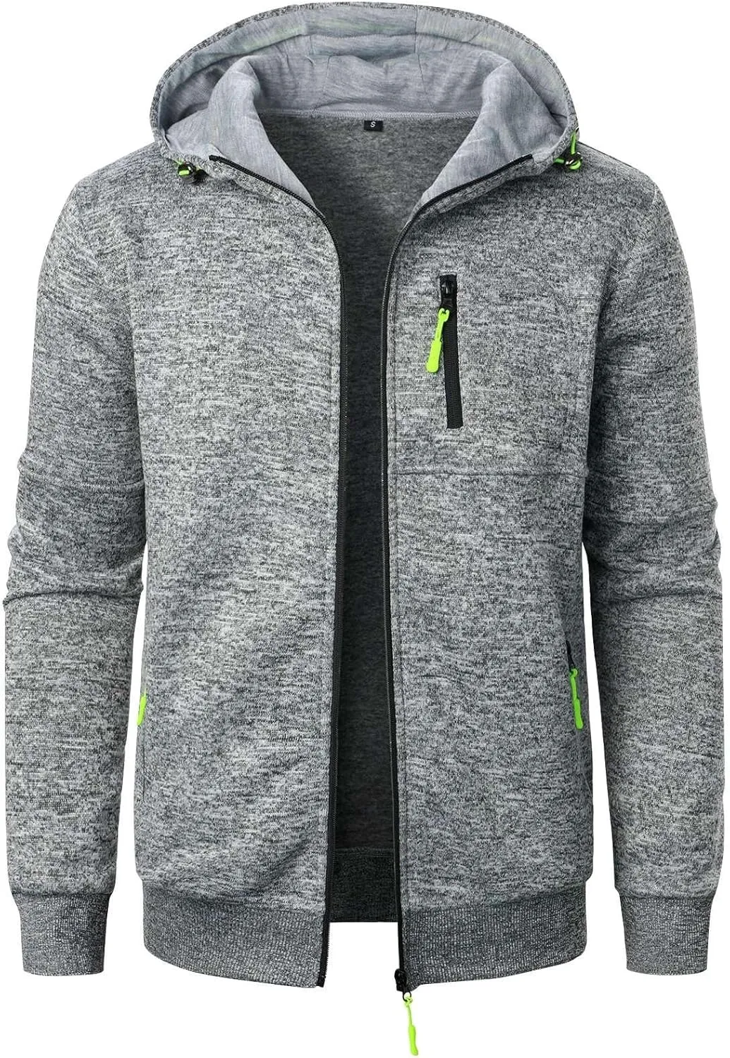 RTTUIOP Men'S Fashion Hoodies & Sweatshirts Warm Winter Jackets Zip Up Long Sleeve Casual Plain Lightweight Work Jackets
