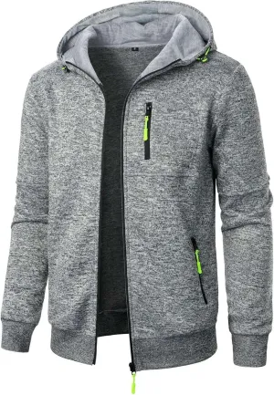 RTTUIOP Men'S Fashion Hoodies & Sweatshirts Warm Winter Jackets Zip Up Long Sleeve Casual Plain Lightweight Work Jackets