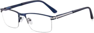 Semi-rimless Business Glasses Comfortable Metal Spring Hinge