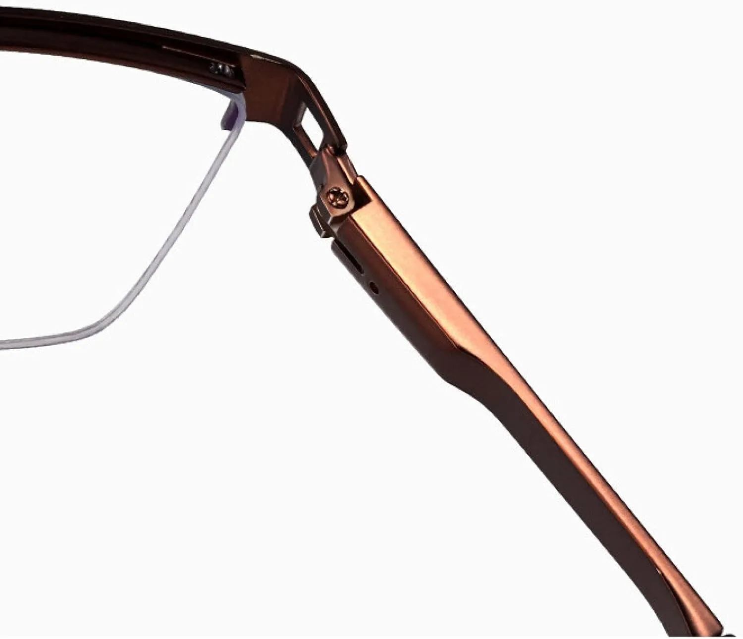 Semi-rimless Business Glasses Comfortable Metal Spring Hinge