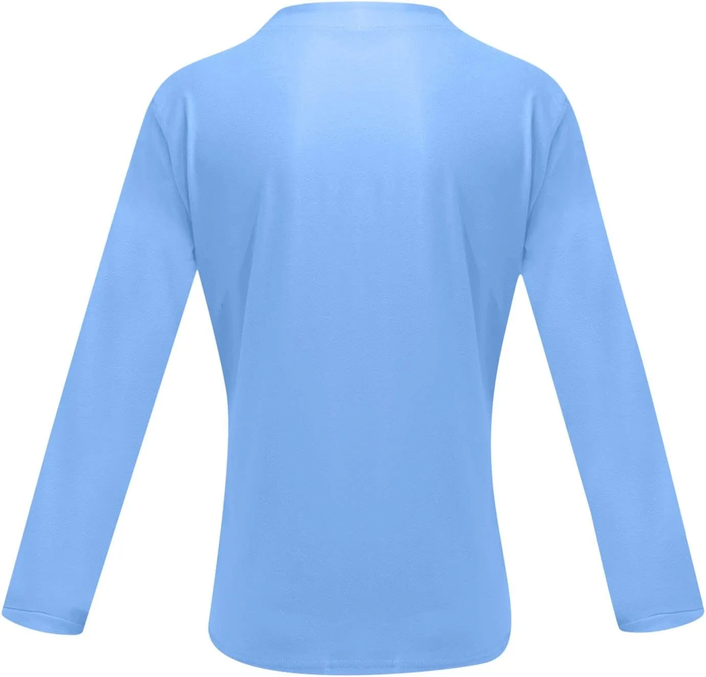 Shirts for Men Fashion Western Long Sleeve Oversized Tshirts Streetwear V Neck Shirt Big and Tall Solid Fall Clothes