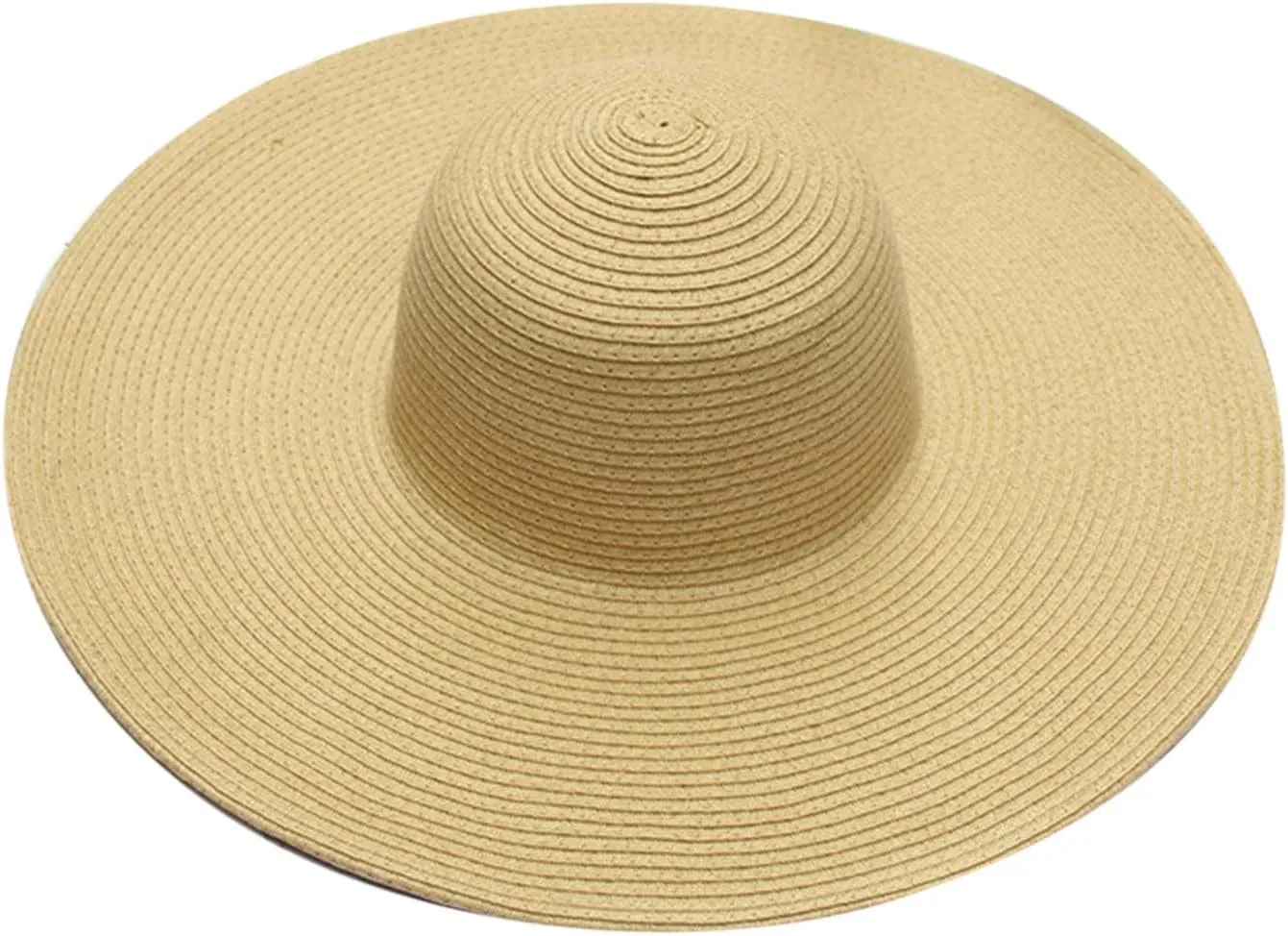 Straw Sun Hat Womens Summer Sun UV Protection Hat Wide Brim Foldable Straw Hat Outdoor Traveling Beach Hats