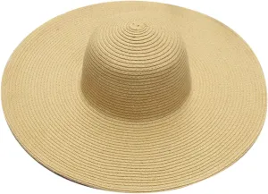 Straw Sun Hat Womens Summer Sun UV Protection Hat Wide Brim Foldable Straw Hat Outdoor Traveling Beach Hats