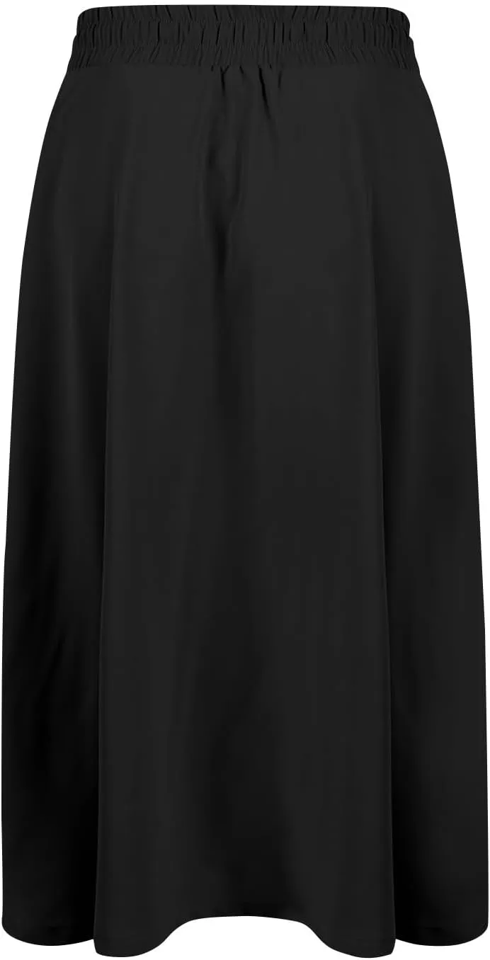 Summer Skirts for Women 2025 Elastic High Waisted Floral Midi Skirt Baggy Boho Beach Flowy Swing Skirts with Pockets