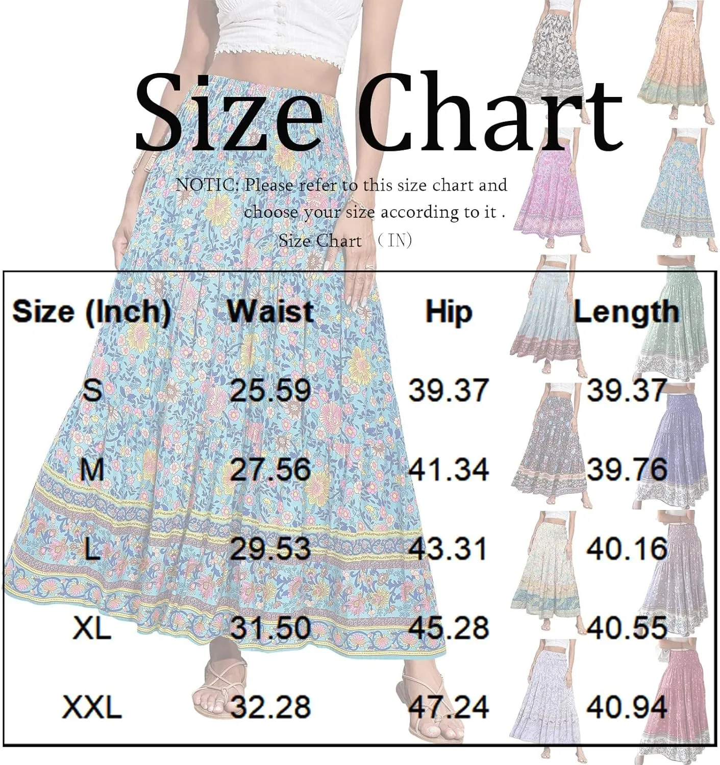 Summer Skirts for Women Maxi Skirt Plus Size Drawstring Elastic Pleated Layered Tiered A Line Skirt Cute Skirts Long
