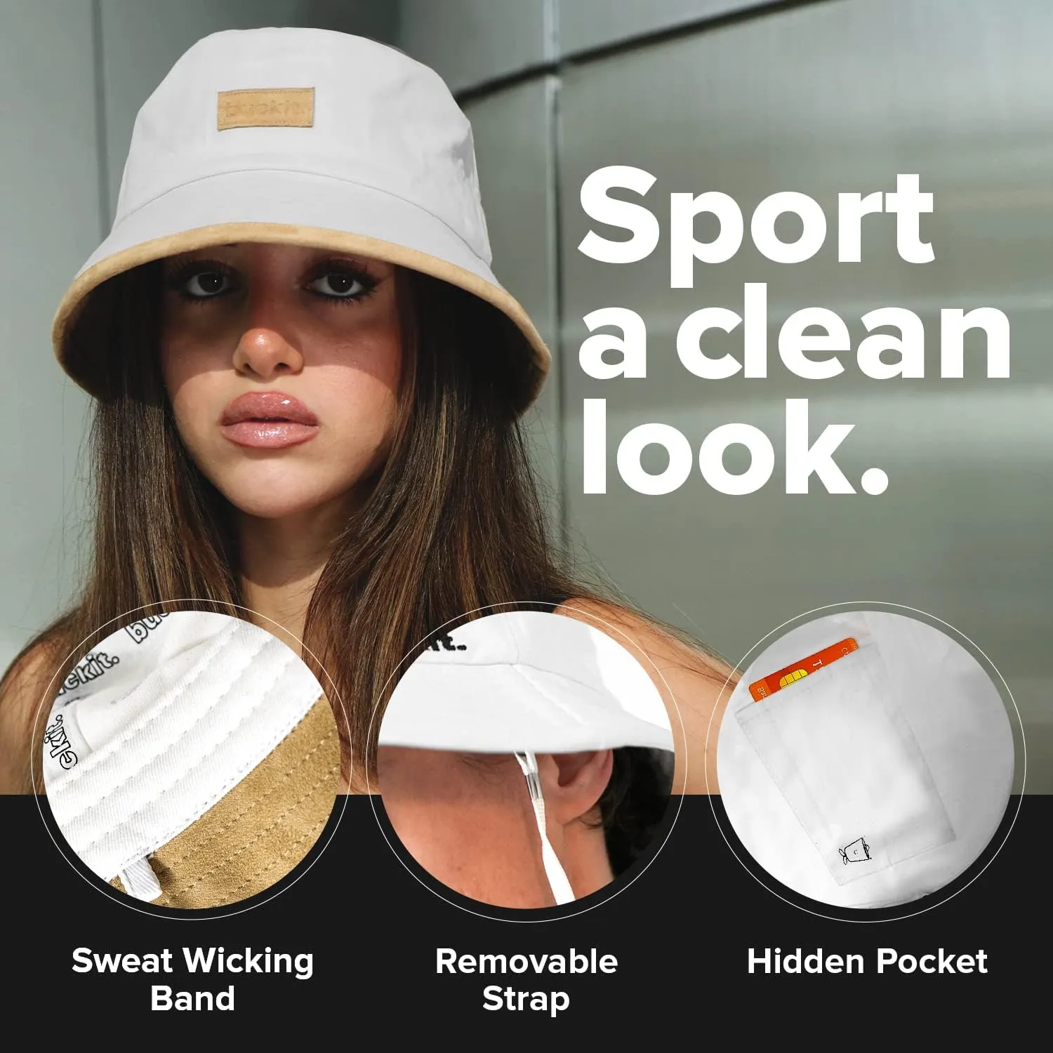 Sun Hat Bucket Hat for Men Women Beach Sun Hat Packable Travel Hat Wide Brim Mens Unisex Summer Hat Reversible Cotton