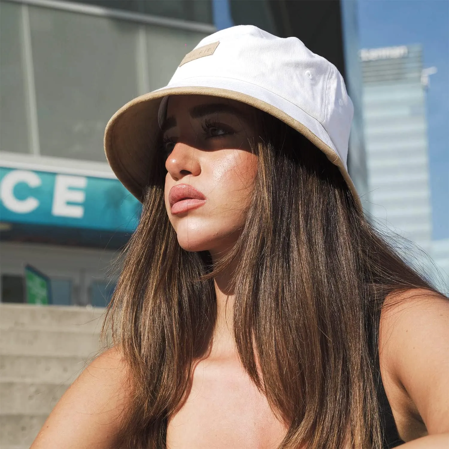 Sun Hat Bucket Hat for Men Women Beach Sun Hat Packable Travel Hat Wide Brim Mens Unisex Summer Hat Reversible Cotton