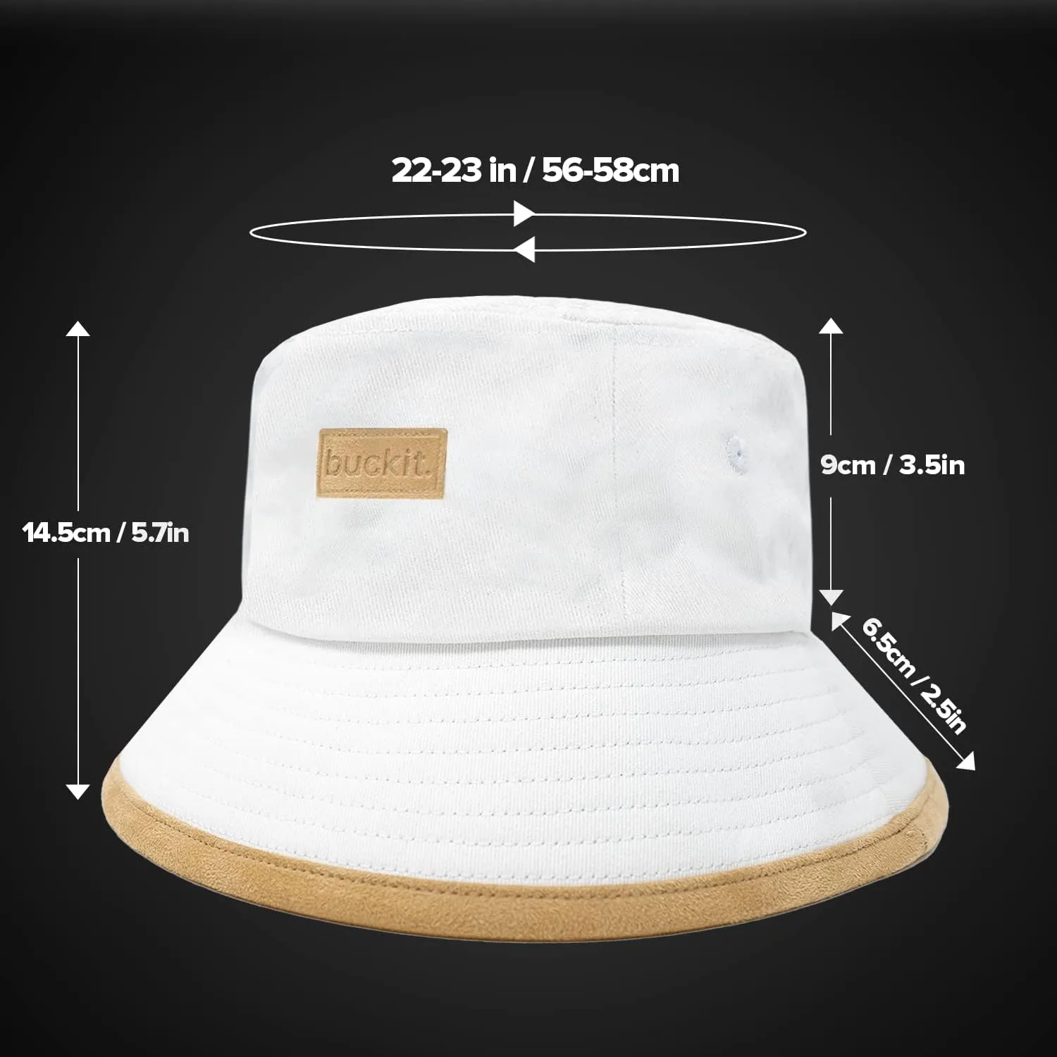 Sun Hat Bucket Hat for Men Women Beach Sun Hat Packable Travel Hat Wide Brim Mens Unisex Summer Hat Reversible Cotton