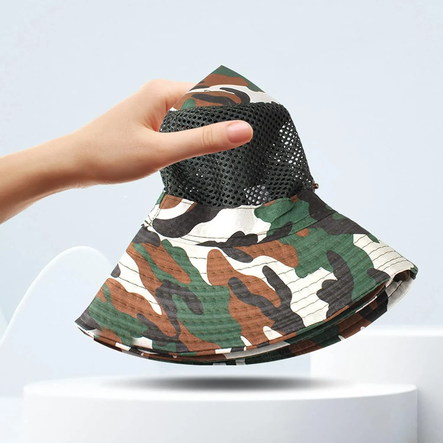 Sun Hat for Men Women UV Protection Wide Brim Boonie Hats for Hiking Fishing Safari Waterproof Hiking Wide Brim Cap