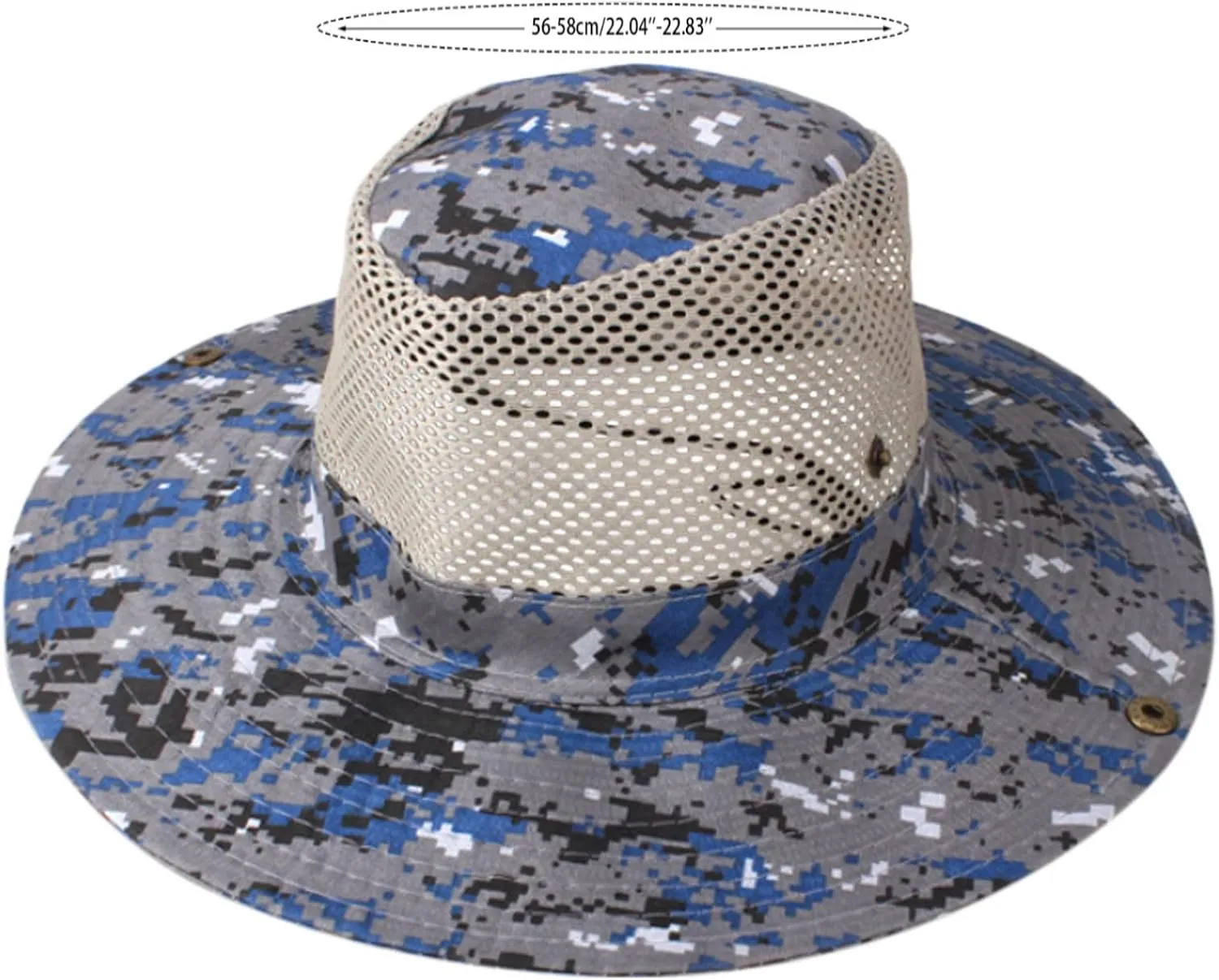 Sun Hat for Men Women UV Protection Wide Brim Boonie Hats for Hiking Fishing Safari Waterproof Hiking Wide Brim Cap