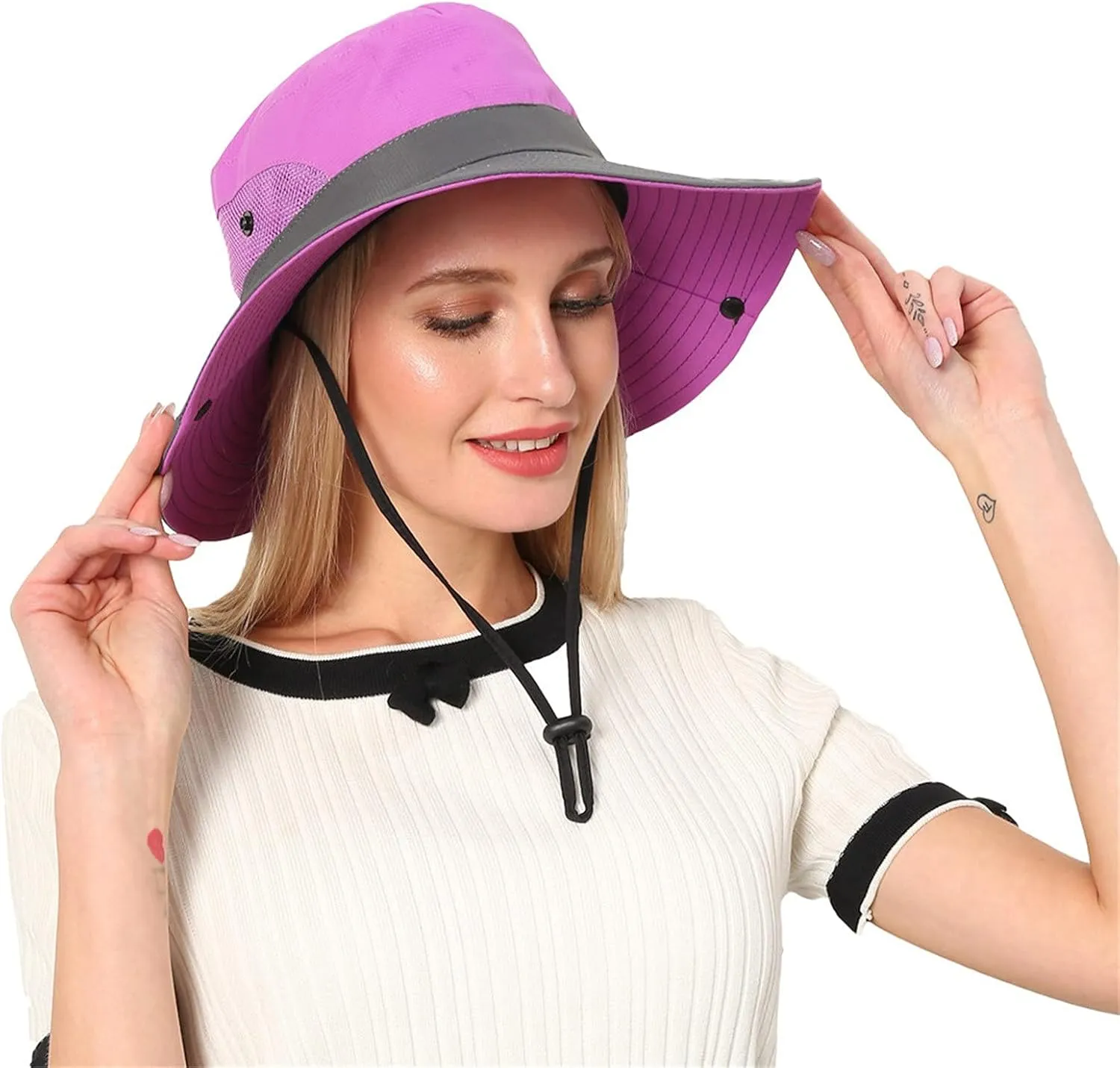 Sun Hats for Men Women Wide Brim Boonie Hat UPF 50  Bucket Hats Hiking Fishing Outdoor Summer Mountaineering Hat