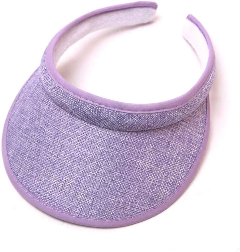 Sun Visor Hats for Women Summer Hat Sun Beach Hat No Headache Visor with Large Brim Ladies Sun Protection Visor Cap
