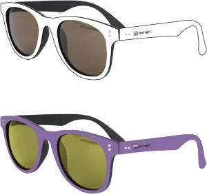Sunglasses 2 pack Polarized Sunglasses for Mens and Womens, Matt Finish Color Retro Sun Glasses Driving Fishing UV Protection, White/Purple