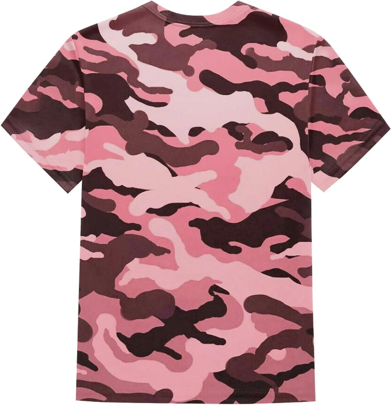T Shirts for Women Camouflage Print Cute Going Out Tops Short Sleeve Crew Neck Shirts Blouses Casual Clothes Trendy S-5xl